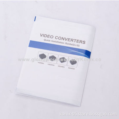 Audio three port VGA + audio to HDMI converter box for family